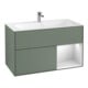 V&B Meuble sous-lavabo Éclairage mural Finion 99,6x59,1cm, Rg droite bl. m Lac, Oli. m Lac-1