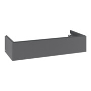 V&B Meuble sous lavabo Éclairage tiroir Antao 118,8x25,6x49,3cm, anthracite mat avec laque