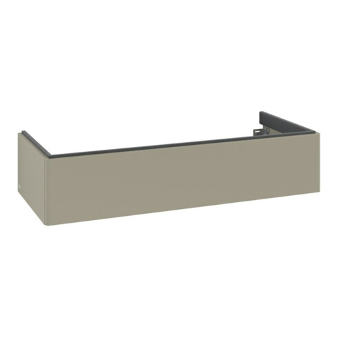 V&B Meuble sous-lavabo Éclairage tiroir Antao 118,8x25,6x49,3cm, sans façade, gris mat avec laque