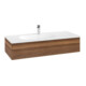 V&B Meuble sous-lavabo Éclairage tiroir Antao 118,8x25,6x49,3cm, sans façade, noyer chaud-3
