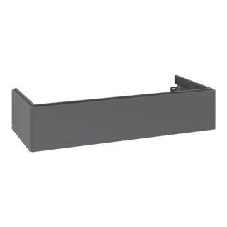V&B Meuble sous lavabo Éclairage tiroir Antao 118,8x25,6x49,3cm, sans robinet, Anthracite laqué