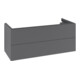 V&B Meuble sous-lavabo Éclairage tiroir Antao 118,8x50,4x49,3cm, anthracite laqué-1