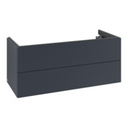 V&B Meuble sous lavabo Éclairage tiroir Antao 118,8x50,4x49,3cm, avec façade, en laque bleue mat