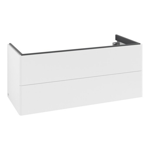 V&B Meuble sous-lavabo Éclairage tiroir Antao 118,8x50,4x49,3cm, sans façade, blanc mat Lac