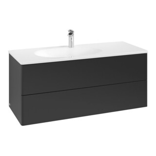 V&B Meuble sous lavabo Éclairage tiroir Antao 118,8x50,4x49,3cm, sans façade, bleu m Lac