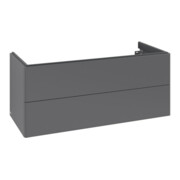V&B Meuble sous-lavabo Éclairage tiroir Antao 118,8x50,4x49,3cm, sans fr., Anthracite avec Lac