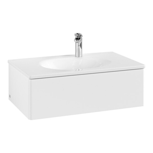 V&B Meuble sous-lavabo Éclairage tiroir Antao 78,8x25,6x49,6cm, sans façade, bl. mat