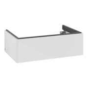 V&B Meuble sous lavabo Éclairage tiroir Antao 78,8x25,6x49,6cm, sans façade, blanc brillant laqué