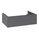 V&B Meuble sous-lavabo Éclairage tiroir Antao 78,8x25,6x49,6cm, sans fr., Anthracite laqué-1