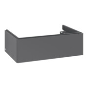V&B Meuble sous-lavabo Éclairage tiroir Antao 78,8x25,6x49,6cm, sans fr., Anthracite laqué