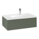 V&B Meuble sous-lavabo Éclairage tiroir Antao 78,8x25,6x49,6cm, sans fr., vert feuille m Lac-1