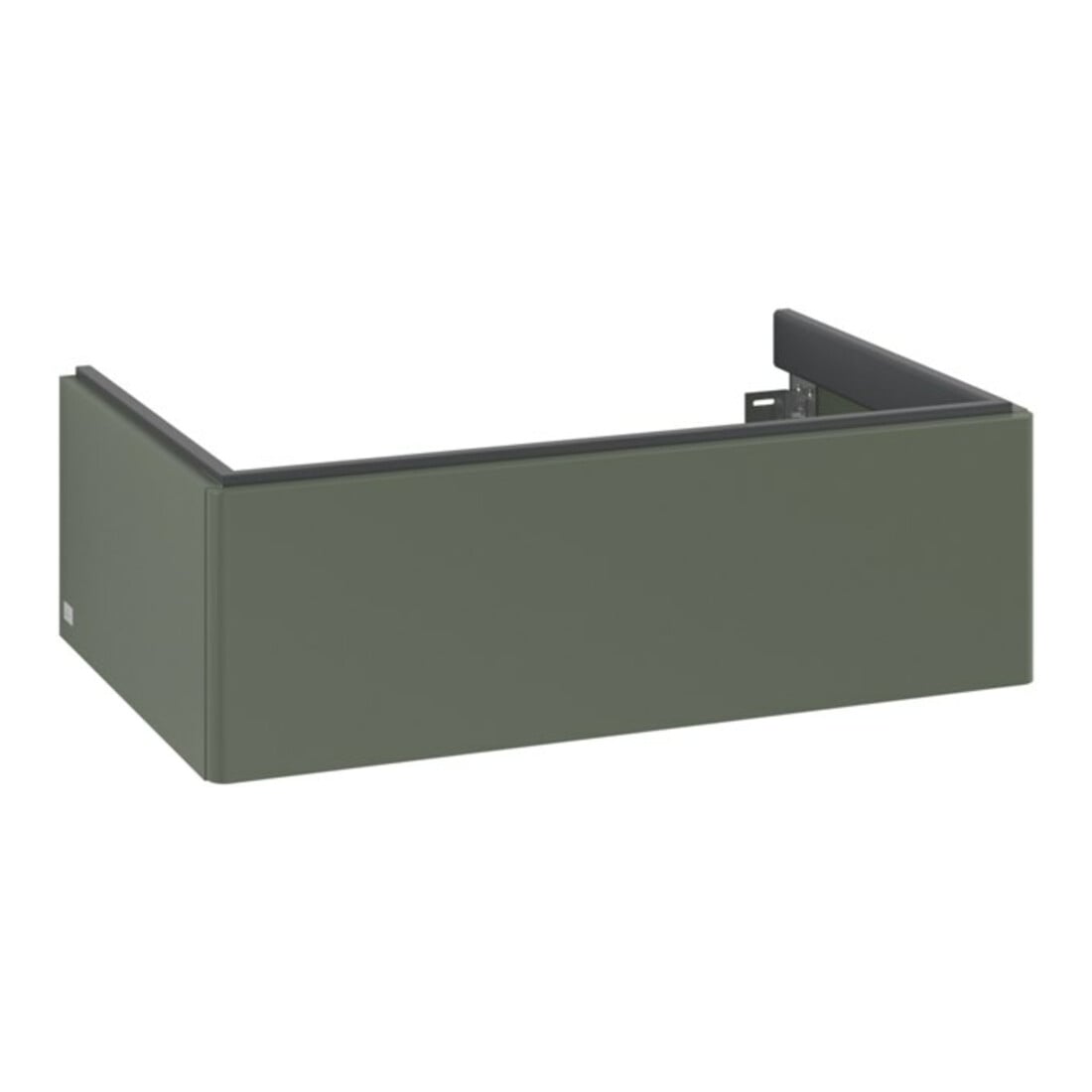 V&B Meuble sous-lavabo Éclairage tiroir Antao 78,8x25,6x49,6cm, sans fr., vert feuille m Lac