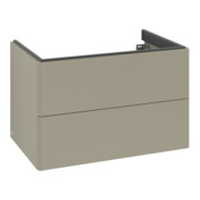 V&B Meuble sous lavabo Éclairage tiroir Antao 79x50x50 cm, sans structure de façade, st. Gr m Lac