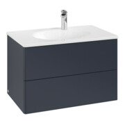 V&B Meuble sous lavabo Éclairage tiroir Antao 79x50x50cm, sans structure de façade, md bl. m Lac-3