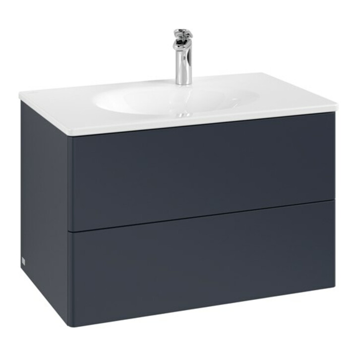 V&B Meuble sous lavabo Éclairage tiroir Antao 79x50x50cm, sans structure de façade, md bl. m Lac