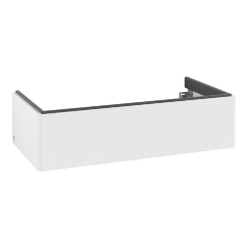 V&B Meuble sous-lavabo Éclairage tiroir Antao 98,8x25,6x49,3cm, sans façade, blanc mat Lac