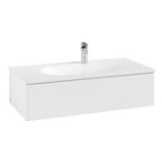 V&B Meuble sous-lavabo Éclairage tiroir Antao 98,8x25,6x49,3cm, sans façade, blanc mat Lac-4