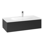 V&B Meuble sous-lavabo Éclairage tiroir Antao 98,8x25,6x49,3cm, sans façade, bleu m Lac