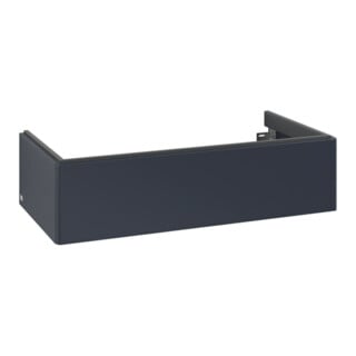 V&B Meuble sous lavabo Éclairage tiroir Antao 98,8x25,6x49,3cm, sans façade, bleu moyen mat Lac