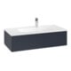 V&B Meuble sous lavabo Éclairage tiroir Antao 98,8x25,6x49,3cm, sans façade, bleu moyen mat Lac-3