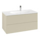 V&B Meuble sous lavabo Éclairage tiroir Antao 98,8x50,4x49,6cm, avec façade, gris mat, avec laque-4