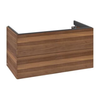 V&B Meuble sous-lavabo Éclairage tiroir Antao 98,8x50,4x49,6cm, sans façade, noyer chaud