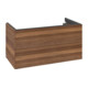 V&B Meuble sous-lavabo Éclairage tiroir Antao 98,8x50,4x49,6cm, sans façade, noyer chaud-1
