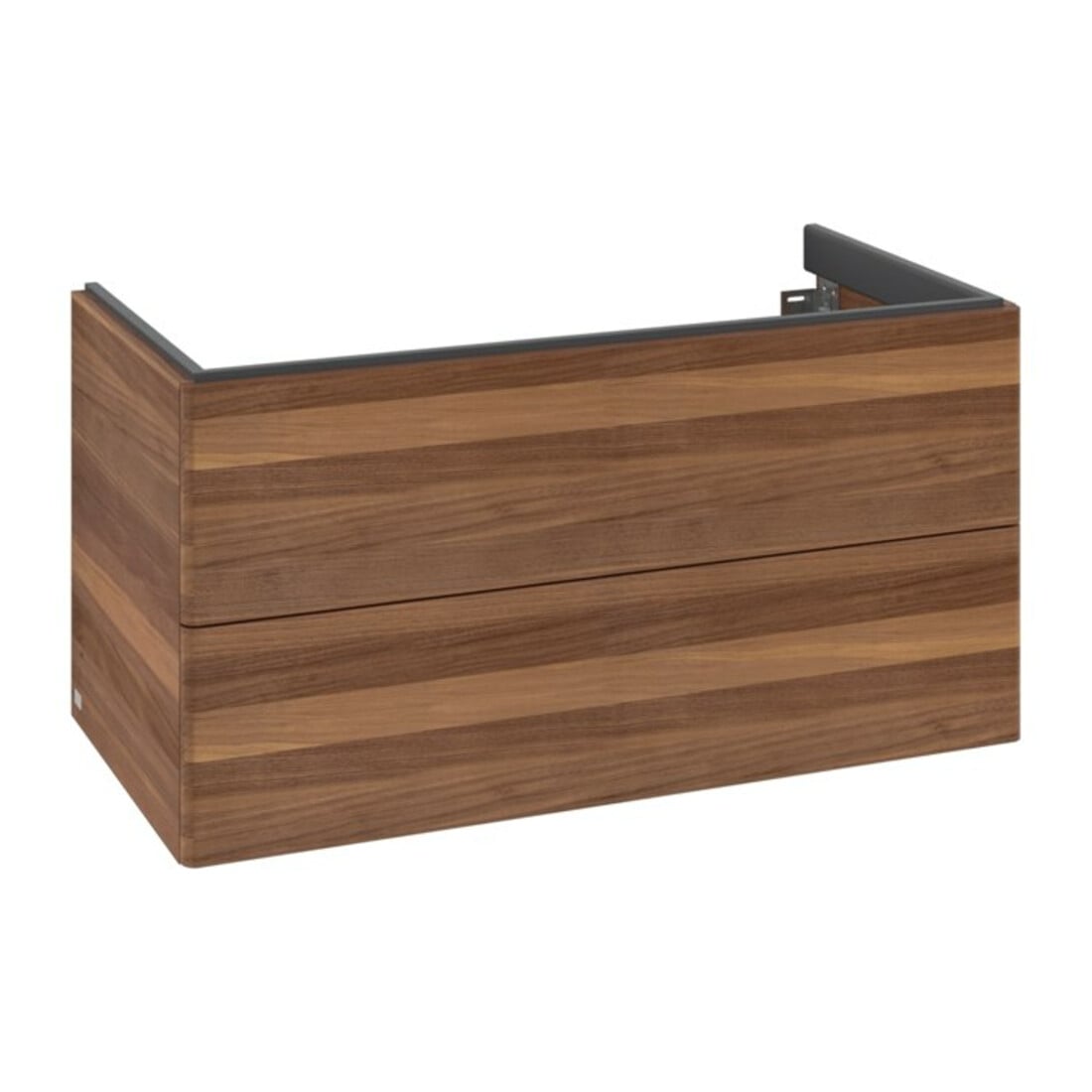 V&B Meuble sous-lavabo Éclairage tiroir Antao 98,8x50,4x49,6cm, sans façade, noyer chaud