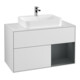 V&B Meuble sous-lavabo Finion 100, blanc mat, laqué, blanc mat laqué-1