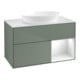 V&B Meuble sous-lavabo Finion 100, blanc mat, laqué, poignée métal laqué-1