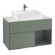 V&B Meuble sous lavabo Finion 100, blanc mat, laqué rouge mat brillant, huile mat laqué-1