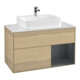 V&B Meuble sous lavabo Finion 100, blanc mat, rangement droit avec lac, Oa ven-1