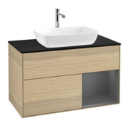V&B Meuble sous lavabo Finion 100, Pl b m, Rég Anthrac. m Lac, Oa ven