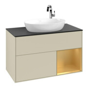 V&B Meuble sous lavabo Finion 100, Pl b m, Reg gol m Lac, si Gr m Lac-3