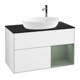 V&B Meuble sous lavabo Finion 100, Pl b m, Reg Oli. m Lac, blanc brillant Lac-1