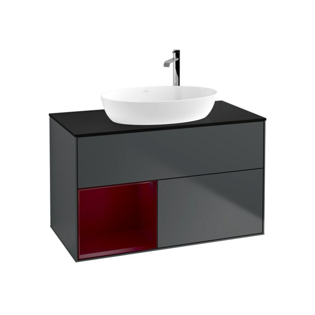 V&B Meuble sous lavabo Finion 100, Pl b m, Reg Peo m Lac, md bl. m Lac