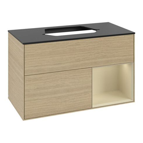 V&B Meuble sous lavabo Finion 100, Pl b m, Reg re si Gr m Lac, Oa ven