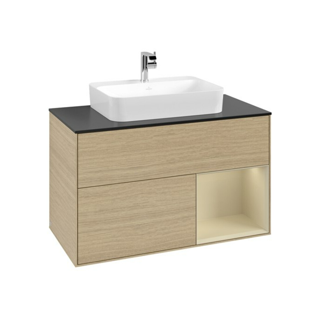 V&B Meuble sous lavabo Finion 100, Pl b m, Reg re si Gr m Lac, Oa ven