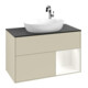 V&B Meuble sous lavabo Finion 100, Pl b m, Reg wh. m Lac, si Gr m Lac