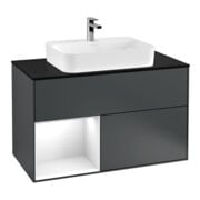 V&B Meuble sous-lavabo Finion 100, Pl b m, Rg l g w Lac, md bl. m Lac