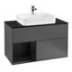 V&B Meuble sous-lavabo Finion 100, Pl b m, Rg li bla m Lac, Anthrac. m-1