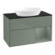 V&B Meuble sous-lavabo Finion 100, Pl blanc mat, Rangement huile mat laqué, huile mat laqué-1