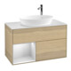 V&B Meuble sous lavabo Finion 100, pl blanc mat, rég blanc mat laqué, oa ven-1
