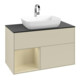 V&B Meuble sous lavabo Finion 100, Pl blanc mat, Rg gris clair mat Lac, gris clair mat Lac-3