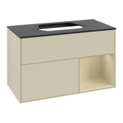 V&B Meuble sous-lavabo Finion 100, Pl blanc mat, Rg rouge si Gris mat Laqué, si Gris mat Laqué-3