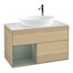 V&B Meuble sous lavabo Finion 100, Pl blanc, régulateur huile m. laque, oa ven-1