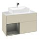 V&B Meuble sous lavabo Finion 100, Pl bleu m, étagère gauche Peo, si Gr m Lac-1