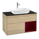 V&B Meuble sous lavabo Finion 100, Pl bleu m, Reg Peo m Lac, Oa ven
