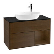 V&B Meuble sous lavabo Finion 100, Pl bleu m, Reg wal ven, wal ven