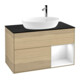 V&B Meuble sous lavabo Finion 100, Pl bleu mat, Rég blanc brillant, Lac, Oa ven-1